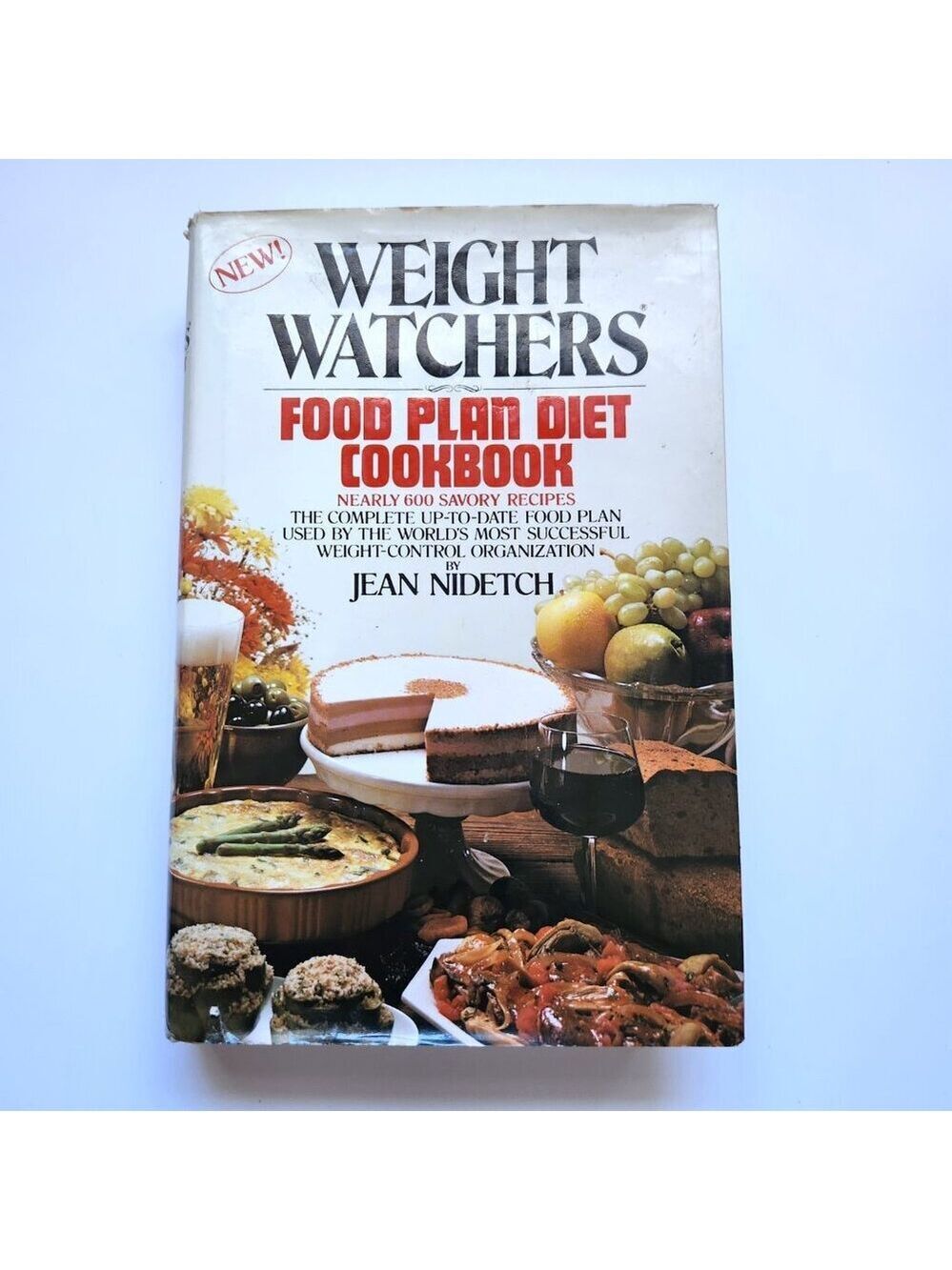Weight Watchers Food Plan Diet Cookbook Jean Nidetch Hardcover D/J 1982